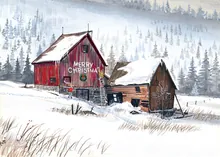 A Country Christmas — christmas greeting card, personalized by Best Holiday Cards