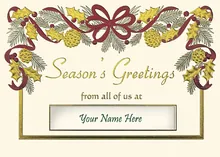 A Holiday Classic — through the window greeting card, personalized by Best Holiday Cards