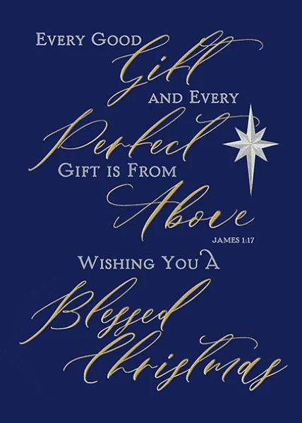 A Reverent Blessing — personalized business greeting card from Best Holiday Cards