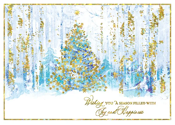 A Tree In The Forest — Business Holiday Card — personalized business greeting card from Best Holiday Cards