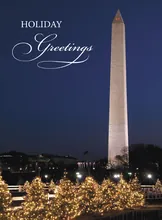 A Washington Holiday — city scenes greeting card, personalized by Best Holiday Cards