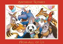 Animalistic Birthday — birthday cards greeting card, personalized by Best Holiday Cards