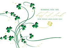 Best of Luck — st patty's day greeting card, personalized by Best Holiday Cards