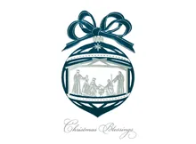 Blessings to you — ornaments greeting card, personalized by Best Holiday Cards