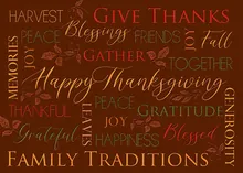 Bounty of Thanksgiving Greetings — thanksgiving cards greeting card, personalized by Best Holiday Cards