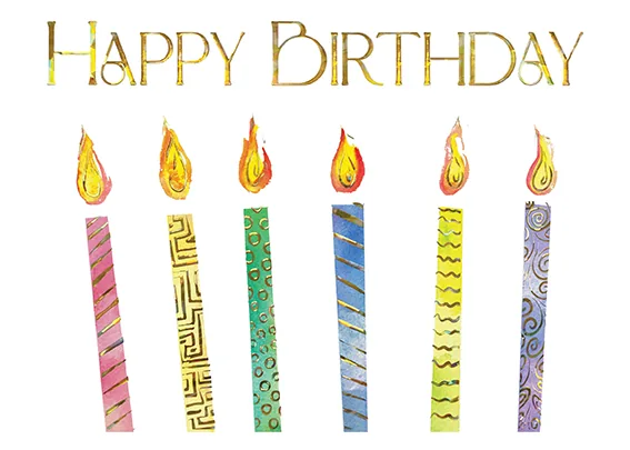 Bright Birthday Wishes! — Birthday Greeting Card — personalized business greeting card from Best Holiday Cards
