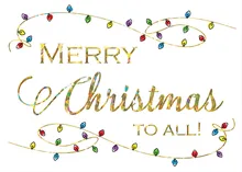 Bright Light Greetings! — christmas greeting card, personalized by Best Holiday Cards
