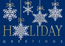 Cascading Snowflake Ornaments — ornaments greeting card, personalized by Best Holiday Cards
