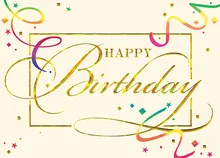 Cheerful Birthday Wishes! — birthday cards greeting card, personalized by Best Holiday Cards