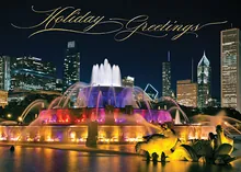 Chicago Lit! — city scenes greeting card, personalized by Best Holiday Cards