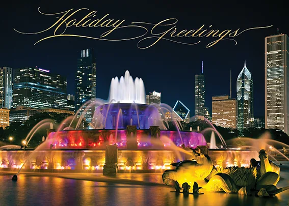 Chicago Lit! — City Holiday Card — personalized business greeting card from Best Holiday Cards