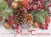 Christmas Baubles — ornaments greeting card, personalized by Best Holiday Cards