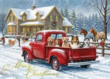 Christmas Truckload — christmas greeting card, personalized by Best Holiday Cards