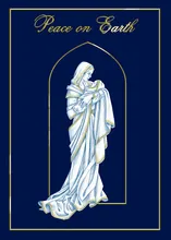 Classic Madonna and Child — religious cards greeting card, personalized by Best Holiday Cards