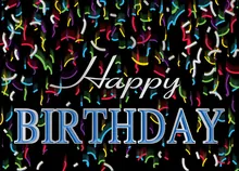 Colorful Confetti Birthday — birthday cards greeting card, personalized by Best Holiday Cards