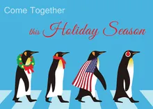 Come Together! — peace greeting card, personalized by Best Holiday Cards