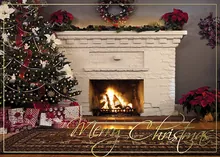 Cozy Christmas — christmas tree greeting card, personalized by Best Holiday Cards