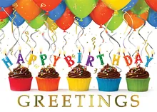 Cupcake Birthday Wishes — birthday cards greeting card, personalized by Best Holiday Cards