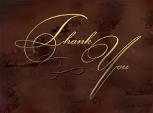 Elegant Thank you — thank you cards greeting card, personalized by Best Holiday Cards