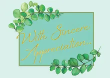 Eucalyptus Appreciation — thank you cards greeting card, personalized by Best Holiday Cards