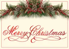 Evergreen Traditions — christmas greeting card, personalized by Best Holiday Cards
