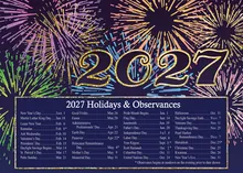Exciting 2027 Ahead! — happy new year's greeting card, personalized by Best Holiday Cards
