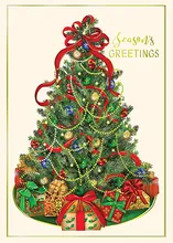Festive Holiday Tree — christmas tree greeting card, personalized by Best Holiday Cards