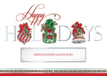 Festive Symbols Diecut Window — through the window greeting card, personalized by Best Holiday Cards