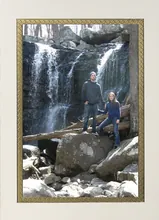 Golden Diamonds Photo Holder — photo holder greeting card, personalized by Best Holiday Cards