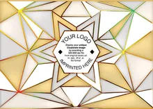 Golden Logo Facets — logo cards greeting card, personalized by Best Holiday Cards