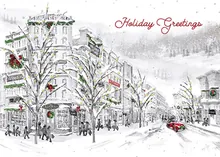 Holiday Main Street USA — real estate greeting card, personalized by Best Holiday Cards