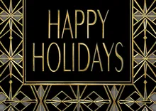 Holidays Deco-Style — corporate greetings greeting card, personalized by Best Holiday Cards