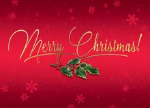 Holly Jolly Christmas — christmas greeting card, personalized by Best Holiday Cards