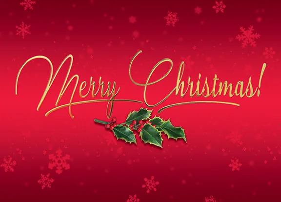 Holly Jolly Christmas — Christmas Greeting Card — personalized business greeting card from Best Holiday Cards