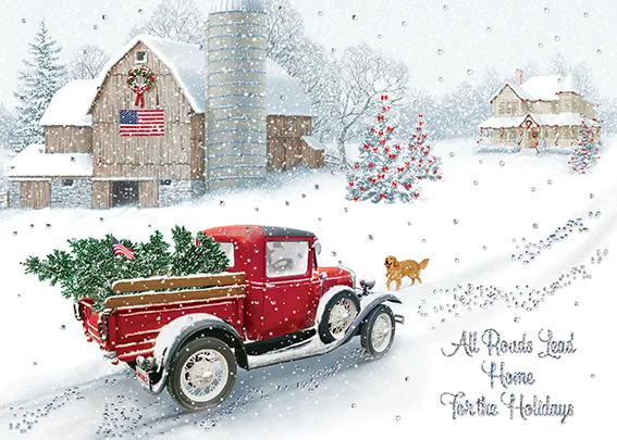 Home For The Holidays — Holiday Card — personalized business greeting card from Best Holiday Cards