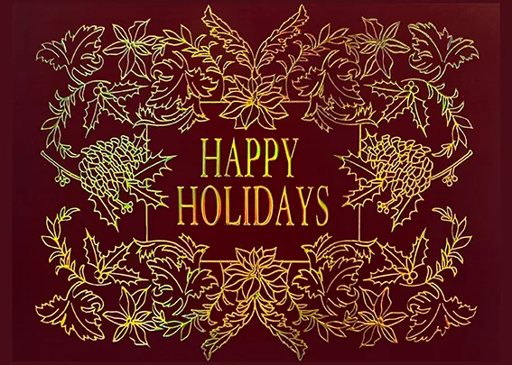Intricate Holiday — Corporate Holiday Card — personalized business greeting card from Best Holiday Cards