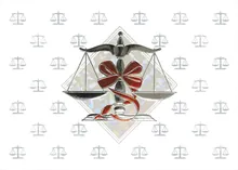 Justice in the Balance — attorneys greeting card, personalized by Best Holiday Cards