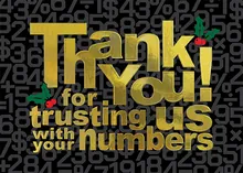 Keepers of the Numbers — occupation themes greeting card, personalized by Best Holiday Cards