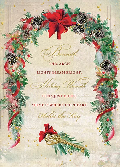 Key to your Heart — Real Estate Holiday Card — personalized business greeting card from Best Holiday Cards