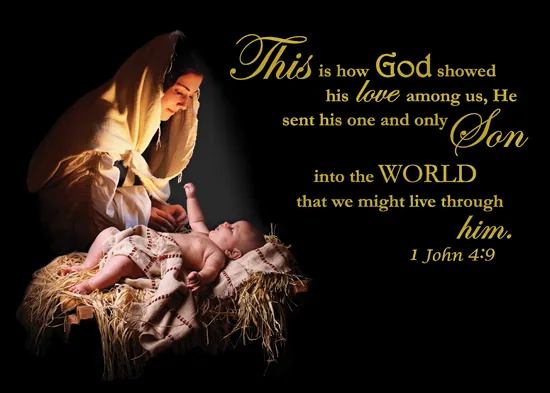 Madonna and Child — Christmas Religious Card — personalized business greeting card from Best Holiday Cards