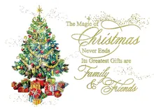 Magic of Christmas — christmas tree greeting card, personalized by Best Holiday Cards