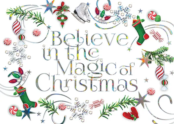 Magical Christmas! — Christmas Greeting Card — personalized business greeting card from Best Holiday Cards