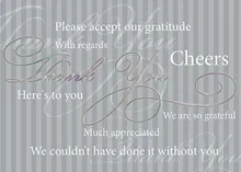 Many ways to say "Thanks!" — thank you cards greeting card, personalized by Best Holiday Cards