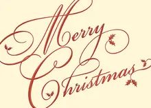 Merry Christmas Classic — christmas greeting card, personalized by Best Holiday Cards