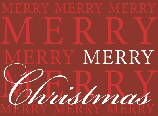Merry Merry Christmas — Merry Christmas Card — personalized business greeting card from Best Holiday Cards