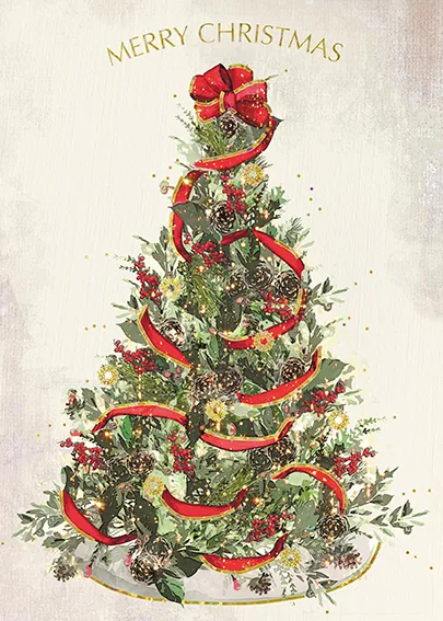 Oh Christmas Tree! — personalized business greeting card from Best Holiday Cards