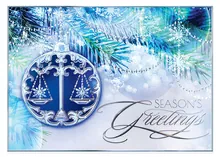 Ornament of Justice — attorneys greeting card, personalized by Best Holiday Cards