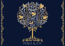 Peace Tree Sounding Louder — peace greeting card, personalized by Best Holiday Cards