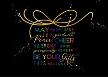 Rainbow Gift Box — packages greeting card, personalized by Best Holiday Cards