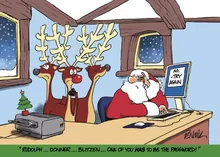 Santa Forgot His Password — santa greeting card, personalized by Best Holiday Cards